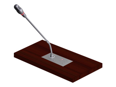 可升降式会议系统代表单元